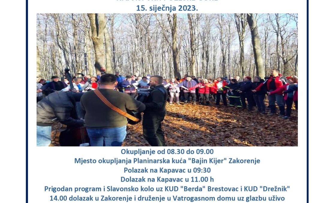 Tradicionalni 11. pohod na Kapavac najviši vrh Požeške gore