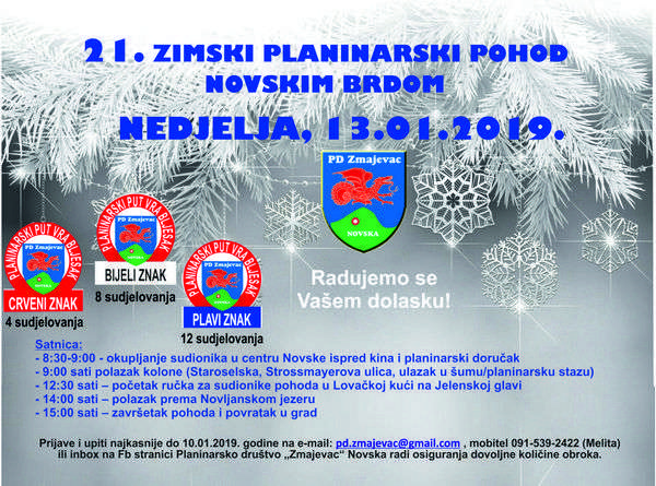 21. Zimski pohod Novskim brdom