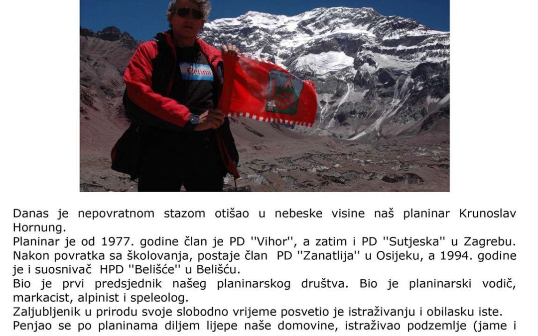 IN MEMORIAM KRUNOSLAV HORNUNG, 20.04.1959. – 27.08.2020.